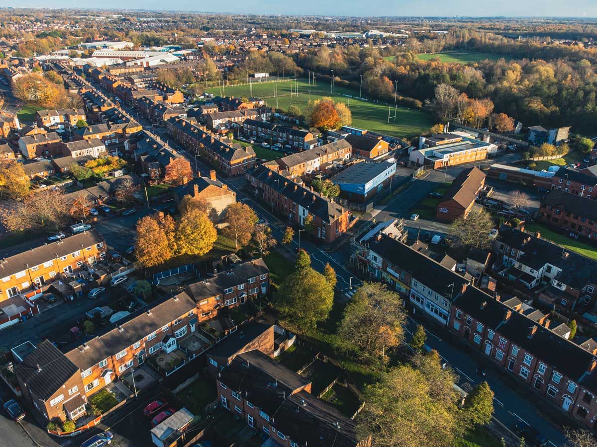 Wigan Streets - Aerial Image